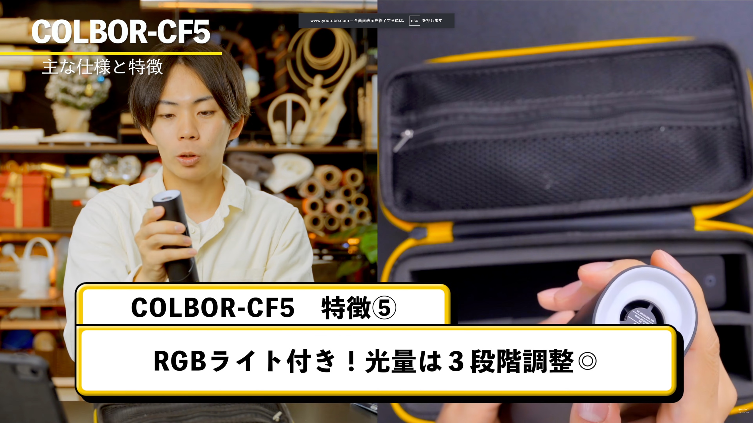 GadaboutsのYouTube製品レビュー：COLBOR Fog Machine